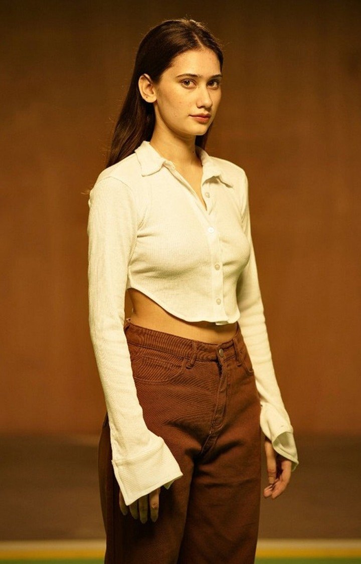 Women's White Backless Shirt
