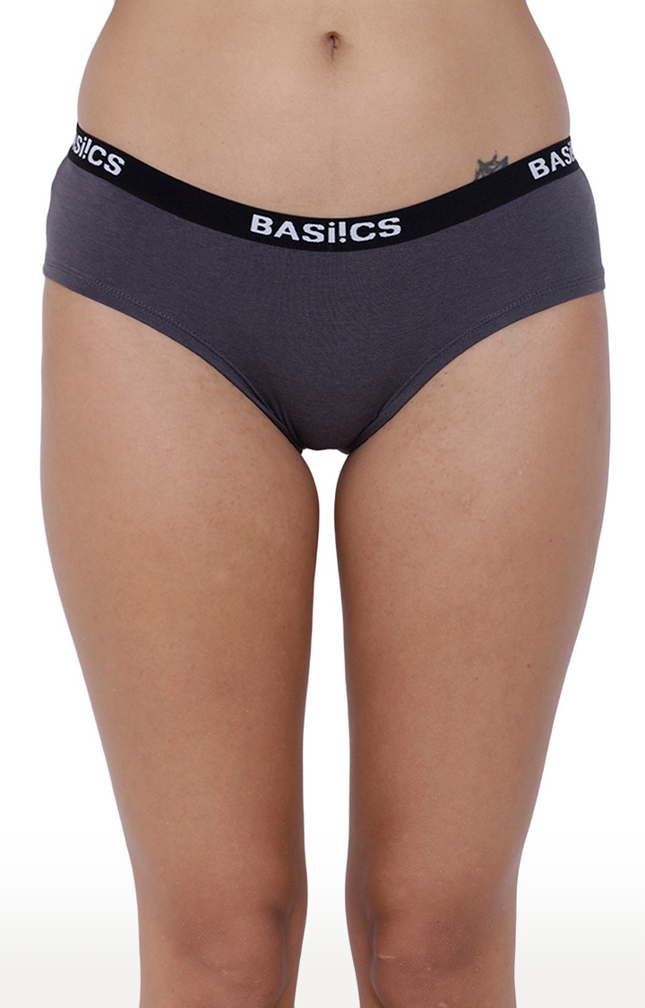 BASIICS by La Intimo | Multicoloured Solid Hipster Panties - Pack of 5 1