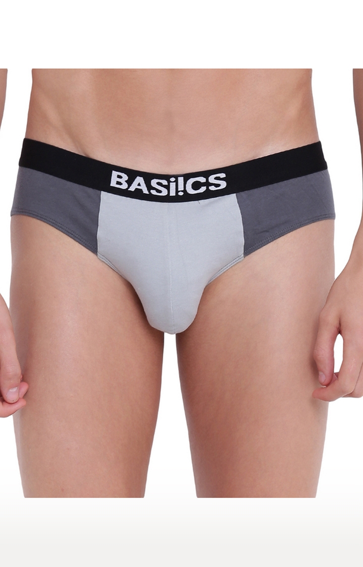 BASIICS by La Intimo | Multicoloured Solid Briefs - Pack of 3 2