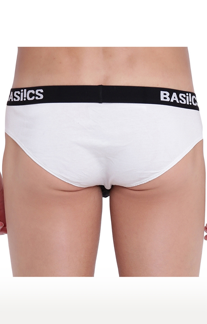BASIICS by La Intimo | Multicoloured Solid Briefs - Pack of 3 4