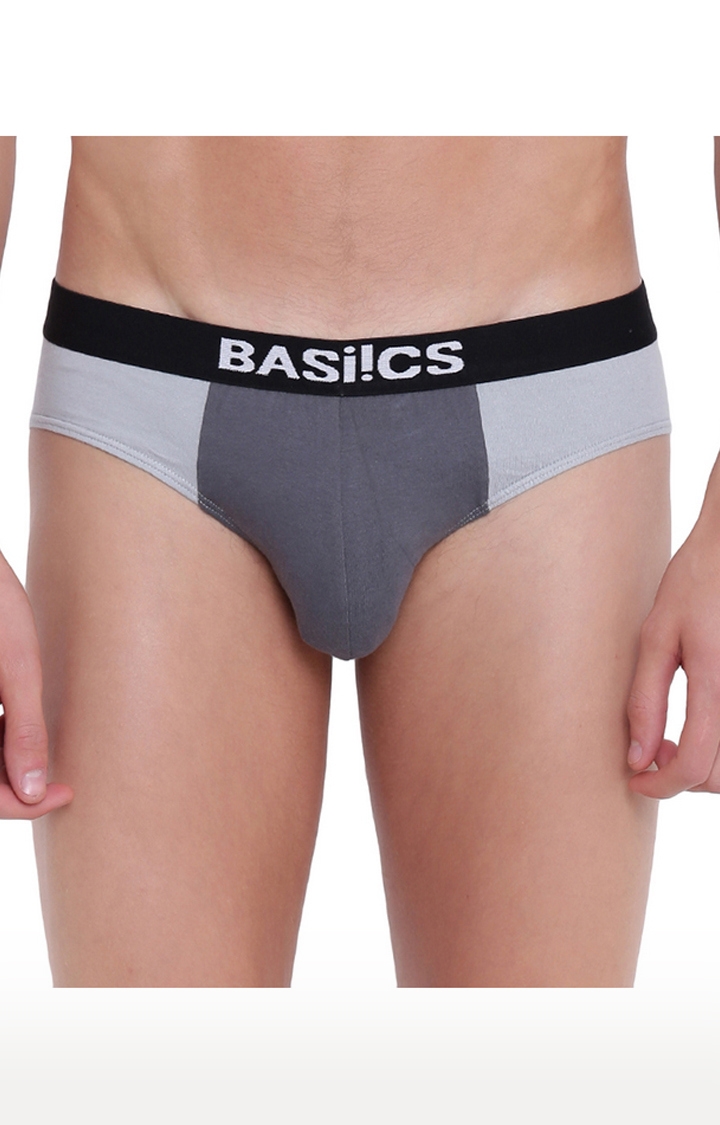 BASIICS by La Intimo | Multicoloured Solid Briefs - Pack of 3 3