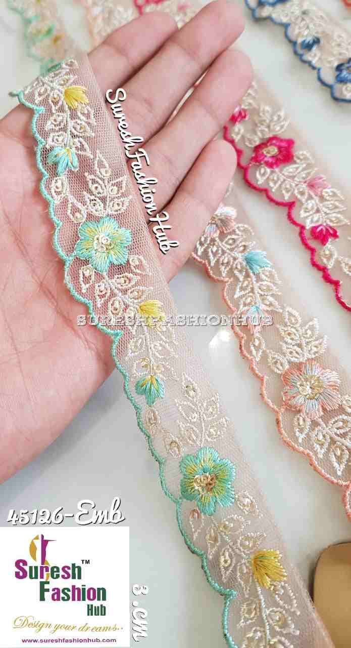 Indian Laces Embellishments Embroidery Saree Border Wholesale Silk Crafting Sewing Decorative Designer Ribbons #Blackborder  #Fancylaces #Decorativetrims #Embroideredborder #Sewingtrims #テープ #minne #lndianlaces #Sareeborder #アニー都城 #pasamanerías #pasamaneriasbordadas #Embellishments #可愛いマスク #Embroiderytrimmings #アクセサリー
