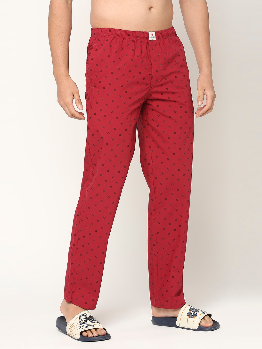 spykar | Underjeans by Spykar Premium Cotton Printed Men Maroon Pyjama 2