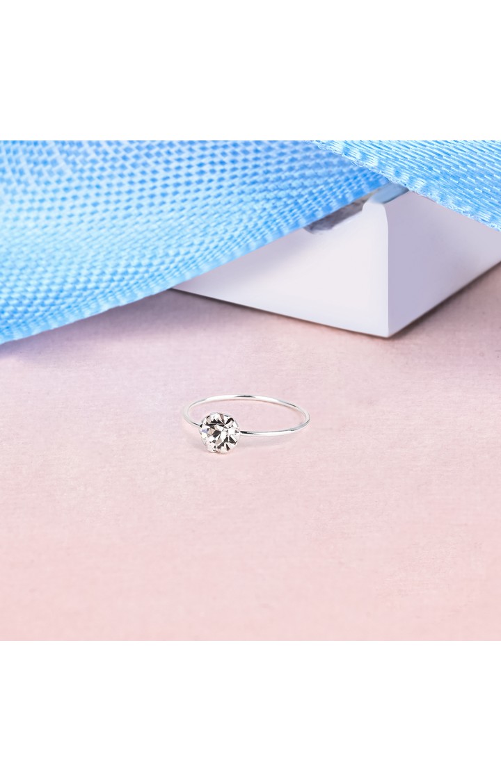 Touch925 925 Pure Silver Silver Bali Nose Pin