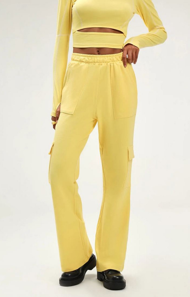 Mexico Yellow Wide Cargo Joggers