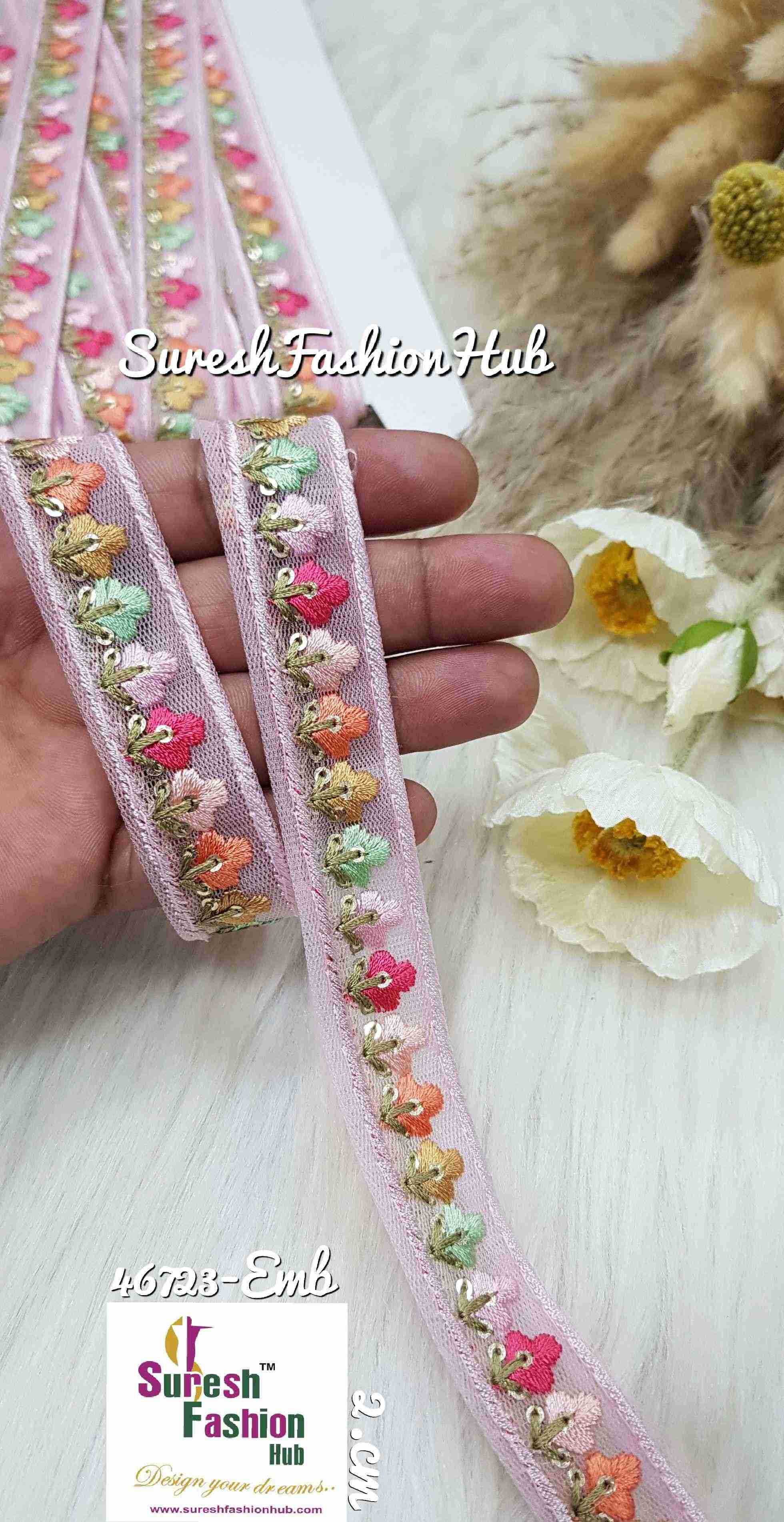 Colorburst Pink Leaf Designer Trim
