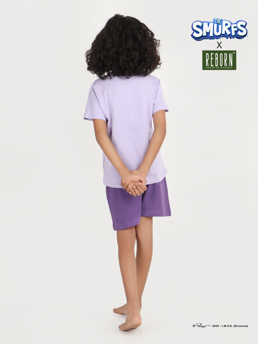 Girls 2 piece T-Shirt & Short -set- Lavender