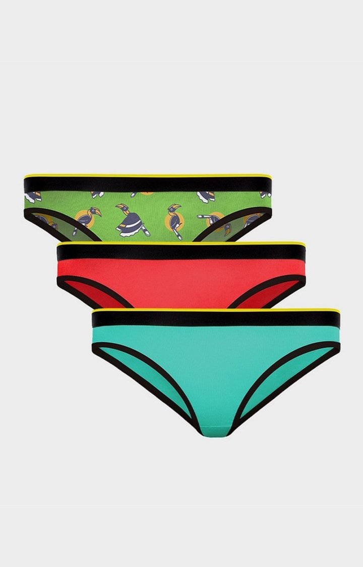 Bummer | Bummer After 8 and Ski Petrol and Chill Bill Micro Modal Bikini-Pack of 3 For Women 0