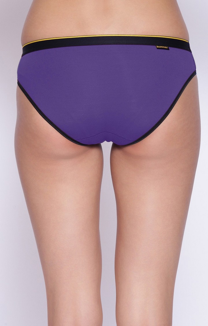 Bummer | Bummer Funktown Purple Micro Modal Bikini For Women 2