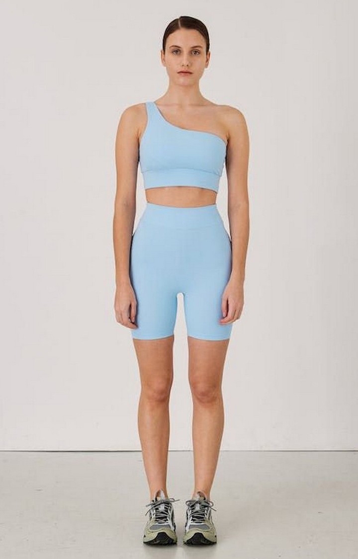 Beeglee | Women's Blue Activewear Shorts