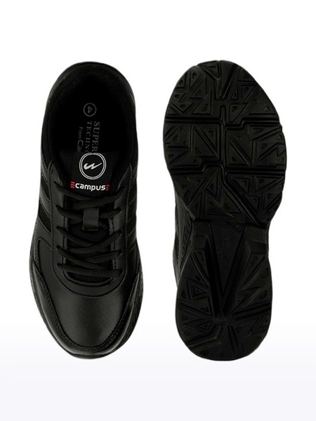 Campus Shoes | Boys Black BINGO 151S School Shoes 3