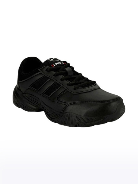 Campus Shoes | Boys Black BINGO 151S School Shoes 0