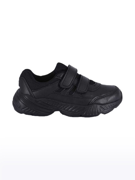 Campus Shoes | Boys Black BINGO 151V School Shoes 1