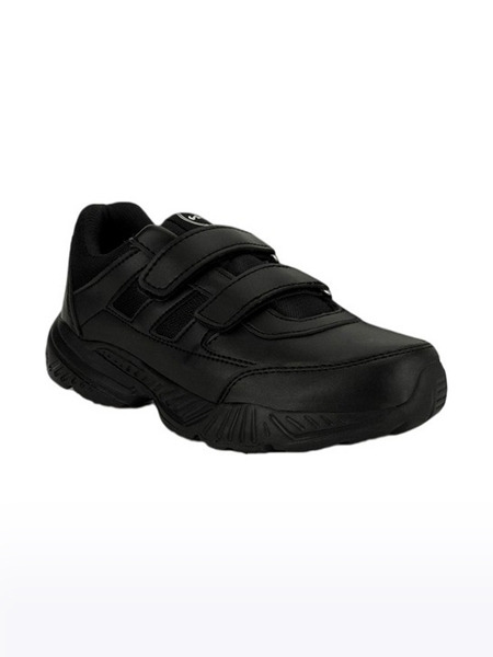 Campus Shoes | Boys Black BINGO 151VS School Shoes 0