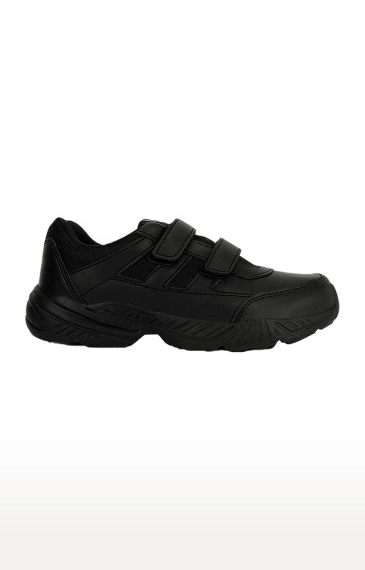 Campus Shoes | Boy's Bingo-151Vs Black PU School Shoes 0