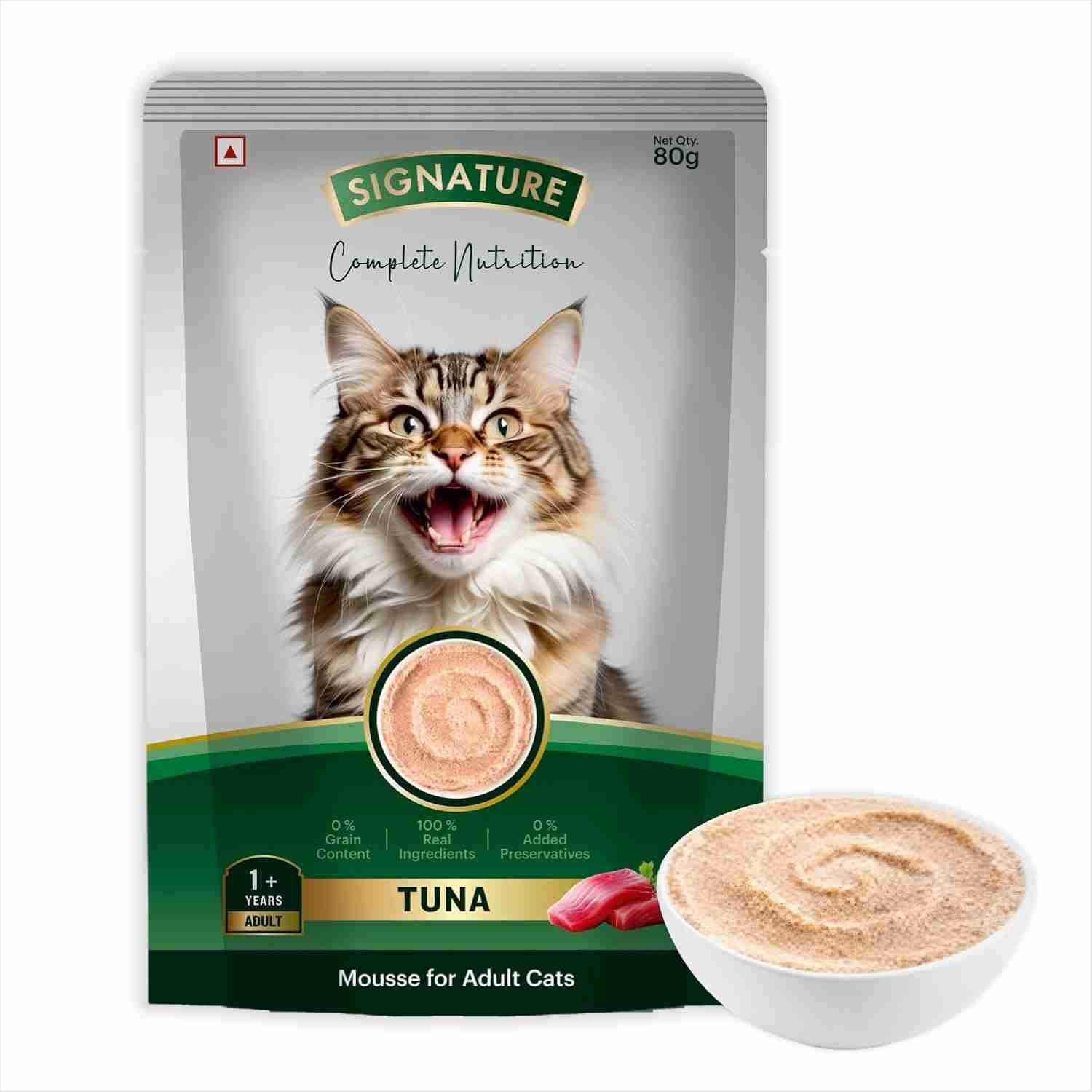 Signature Tuna Mousse Adult Cat Wet Food, 80g