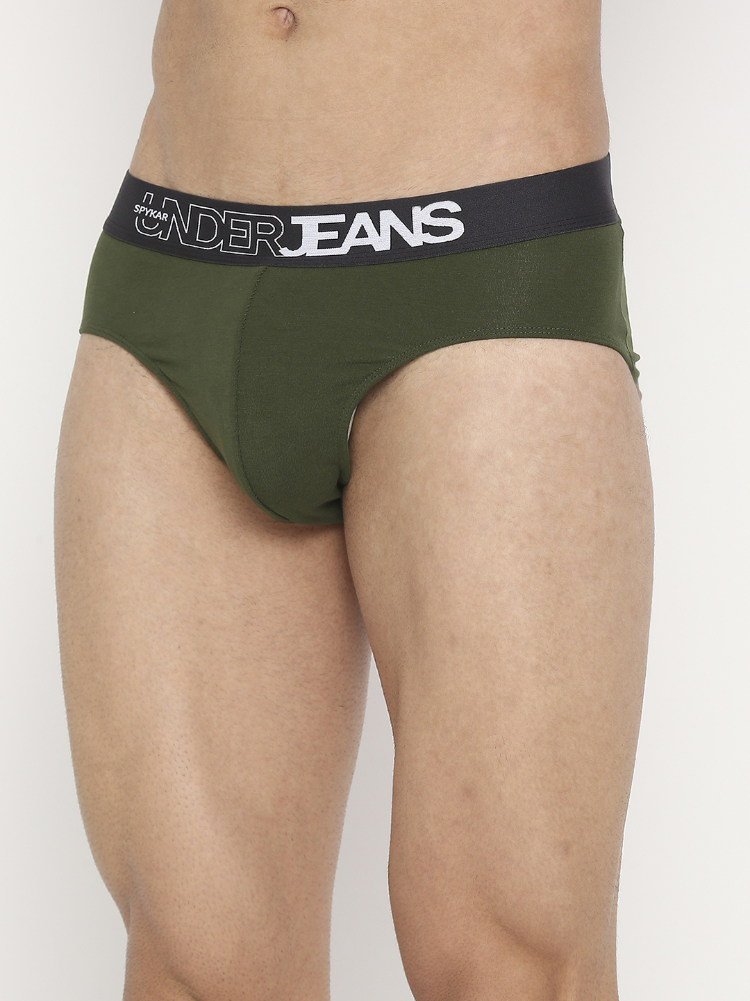 Underjeans by Spykar Men Assorted Cotton Blend Brief Pack of 2