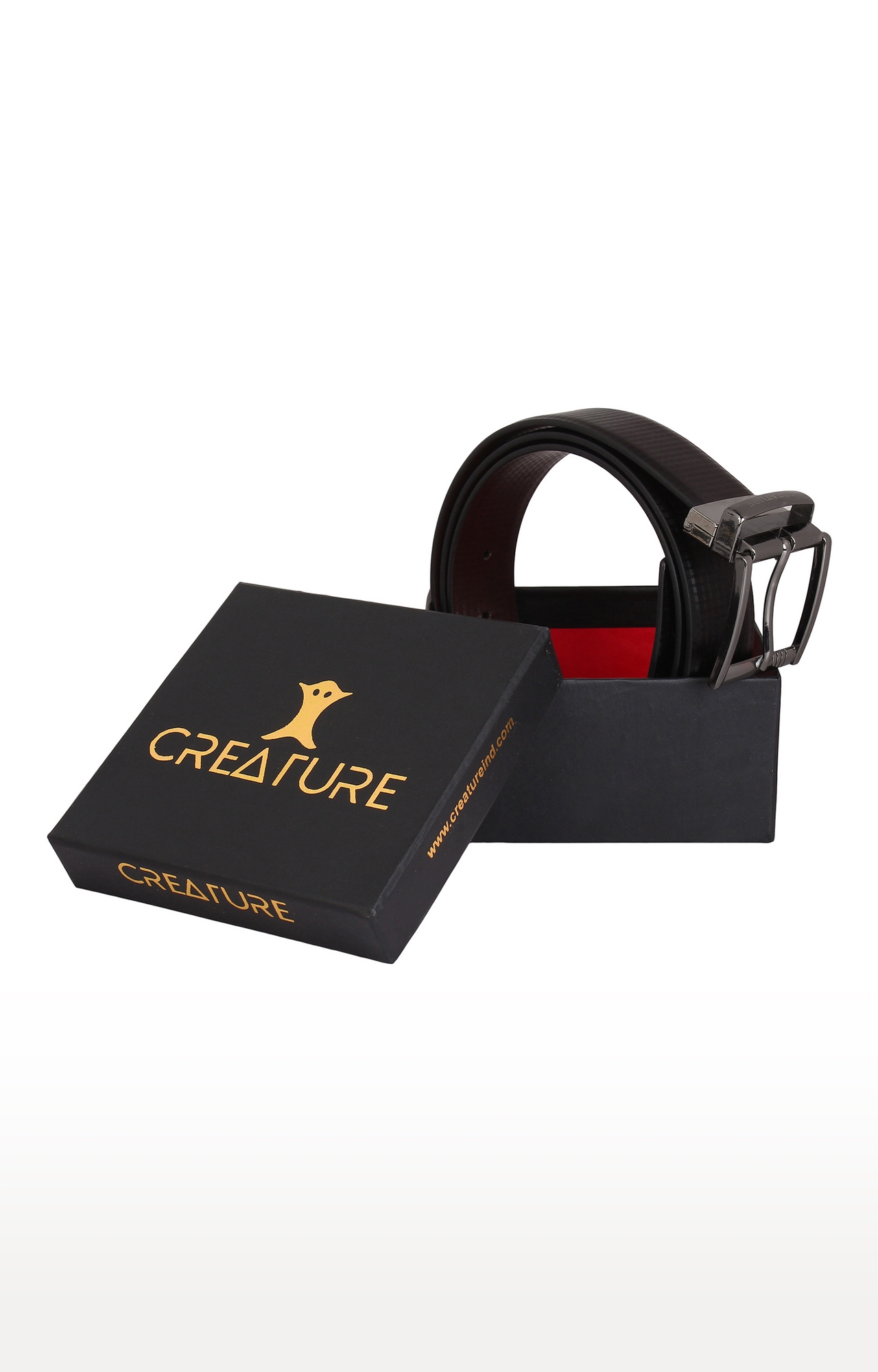 CREATURE | Creature Reversible Leather Black and Brown Casual Belt for Men 1