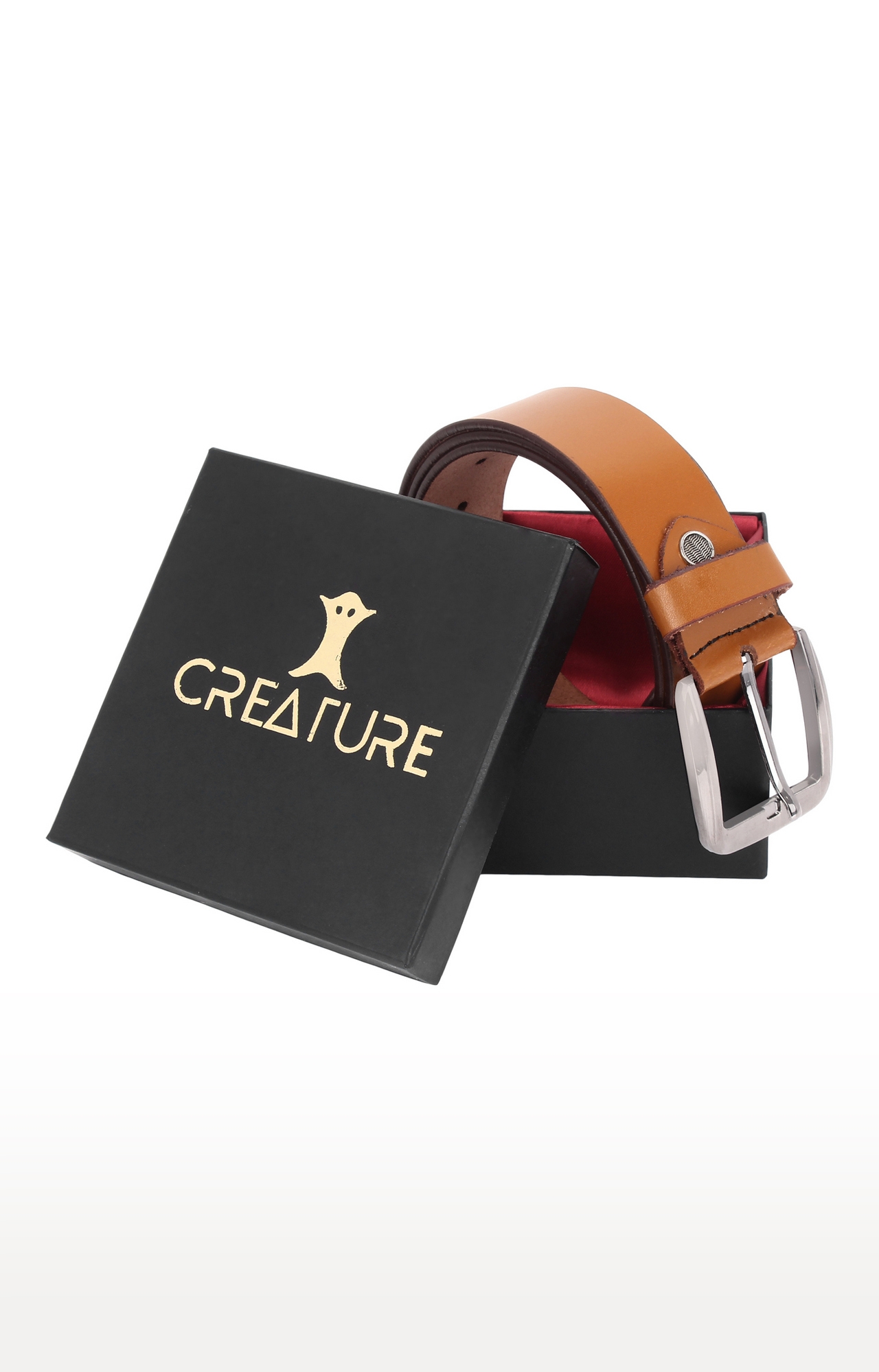 CREATURE | Creature Casual Tan Genuine Leather Belt for Men 2