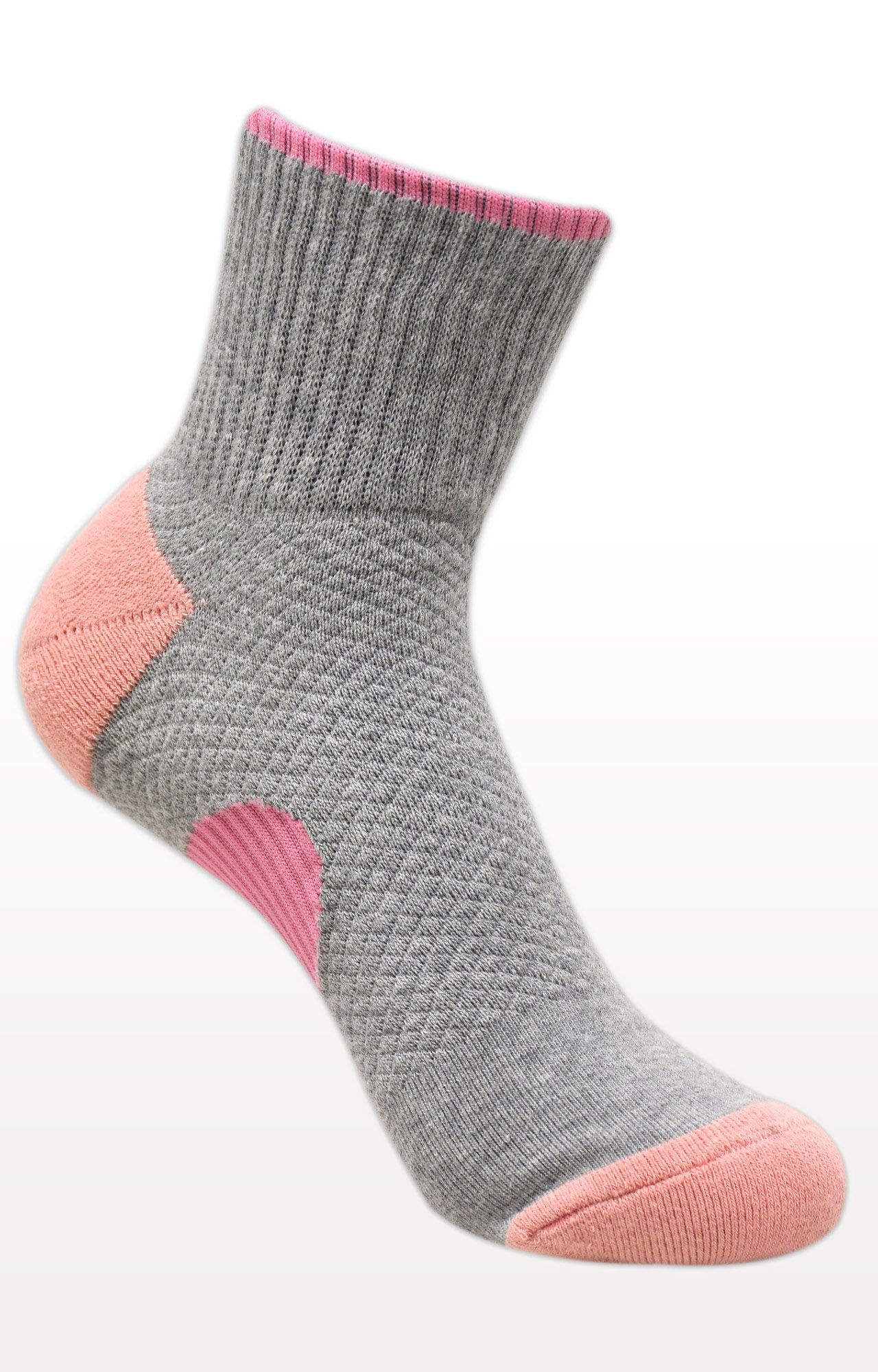 BALENZIA | Light Grey and Dark Grey Colourblock Socks (Pack of 2)  3