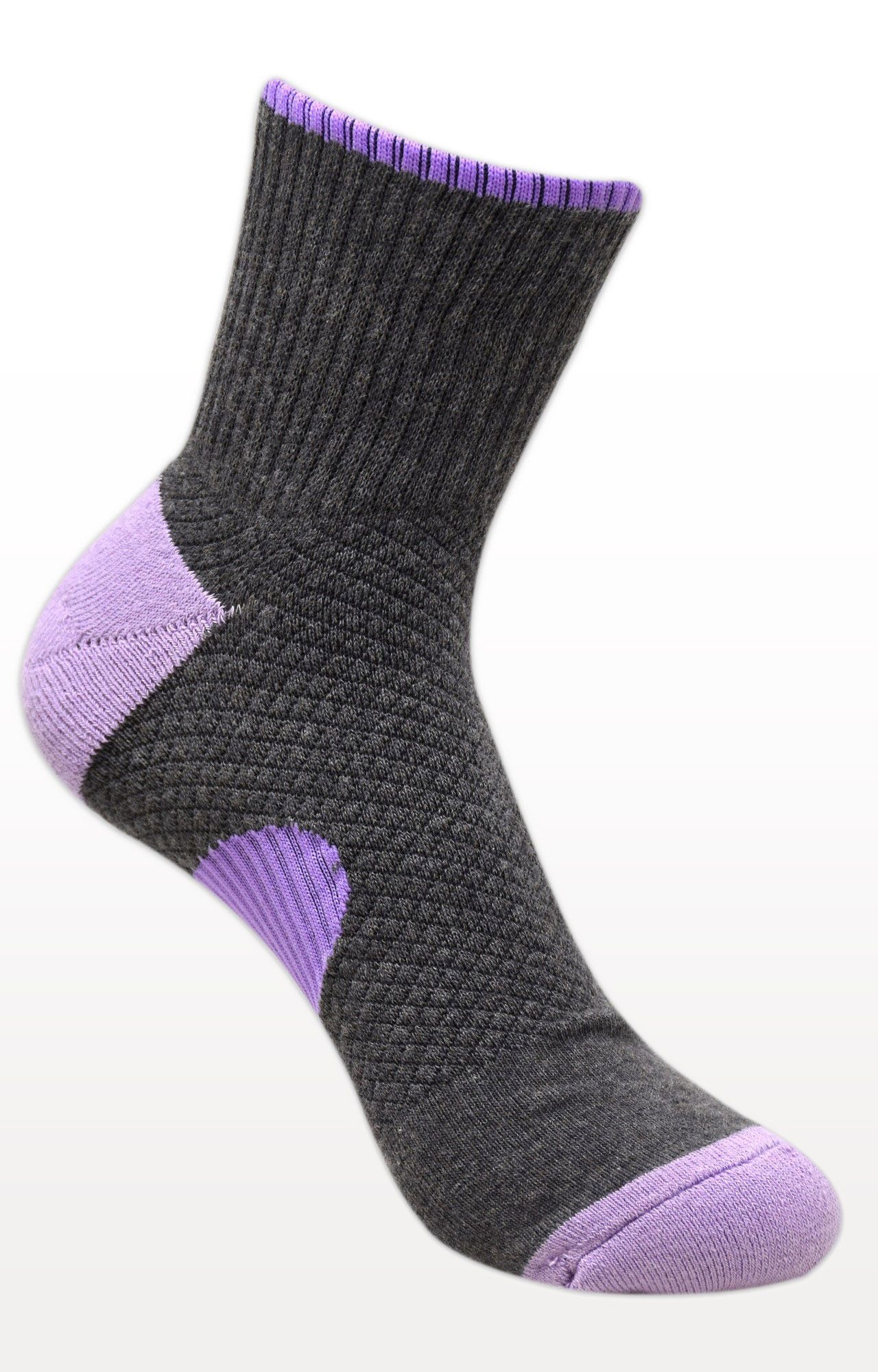 BALENZIA | Light Grey and Dark Grey Colourblock Socks (Pack of 2)  2