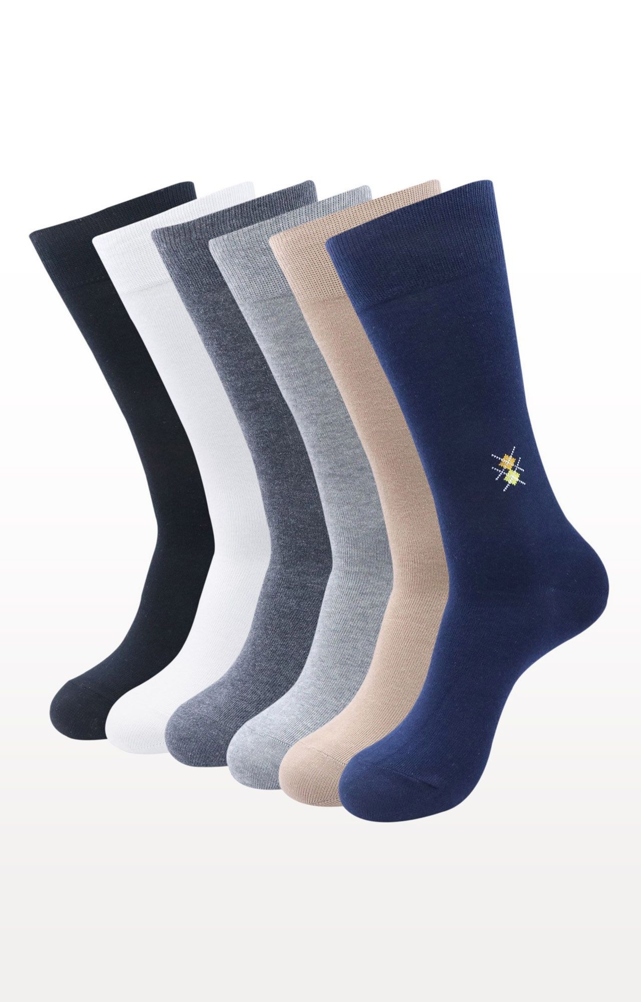 BALENZIA | Multi-Coloured Solid Socks (Pack of 6) 0