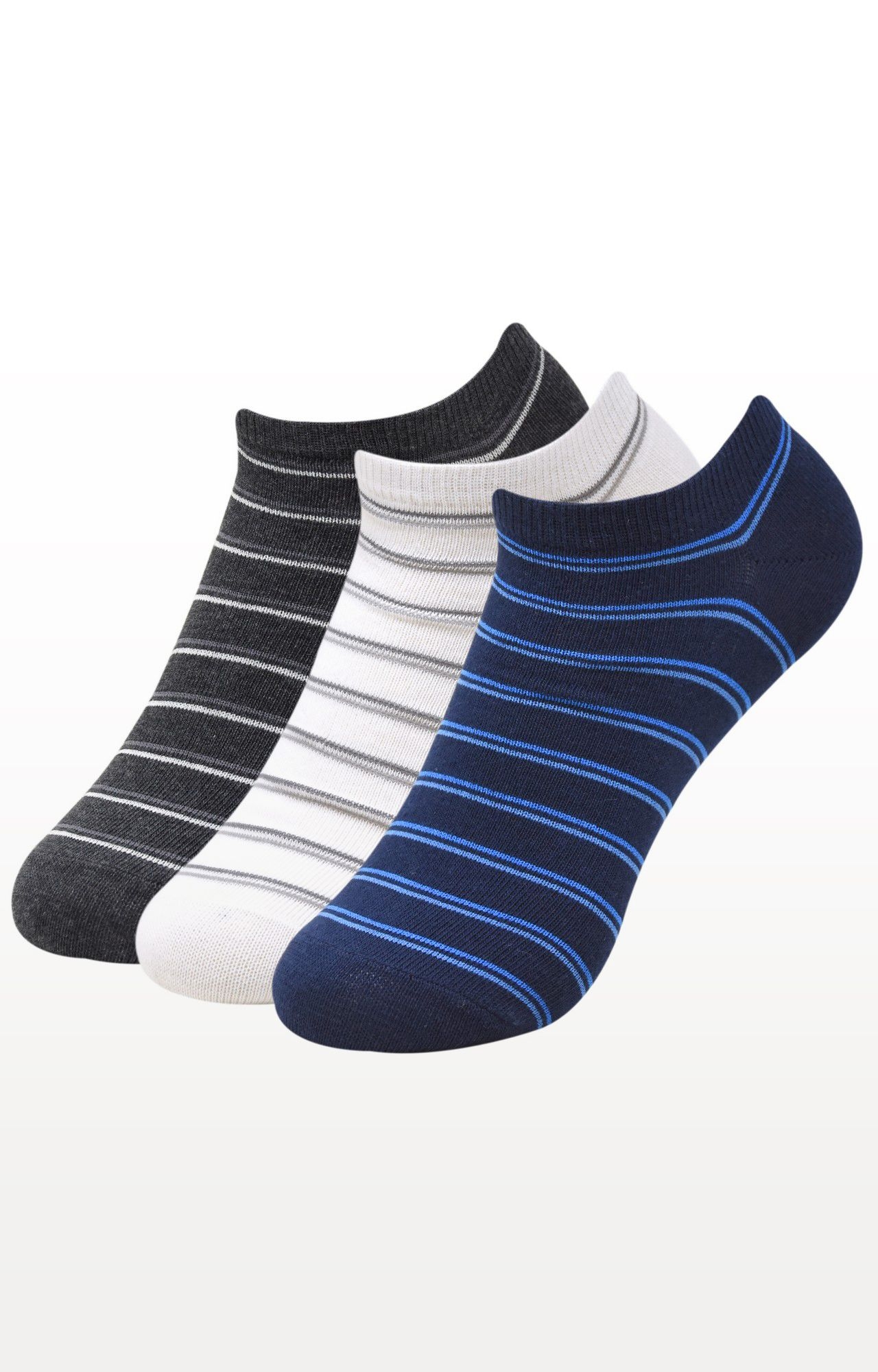 BALENZIA | Multi-Coloured Striped Socks (Pack of 3) 0