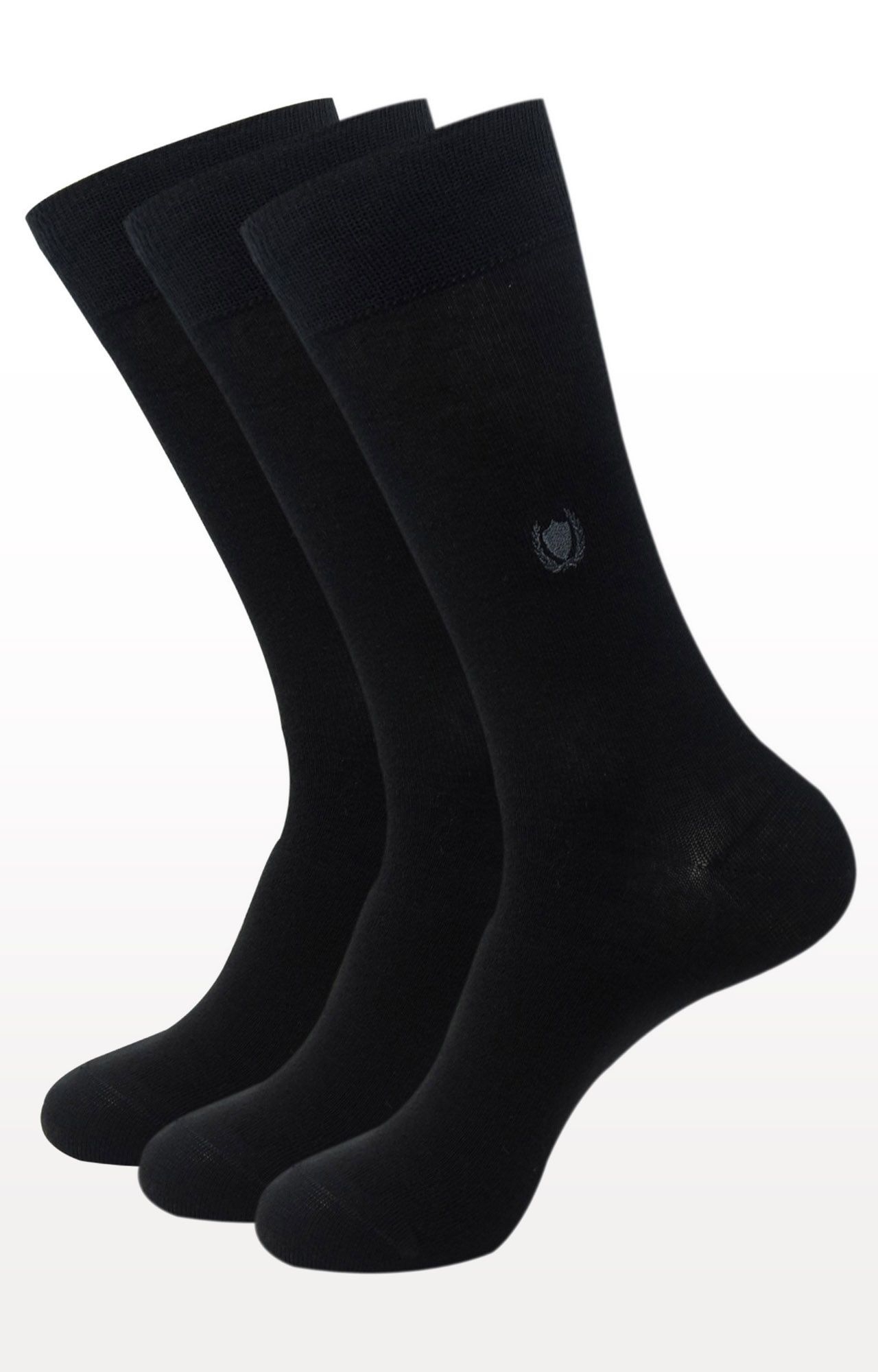 BALENZIA | Black Solid Socks (Pack of 3) 0
