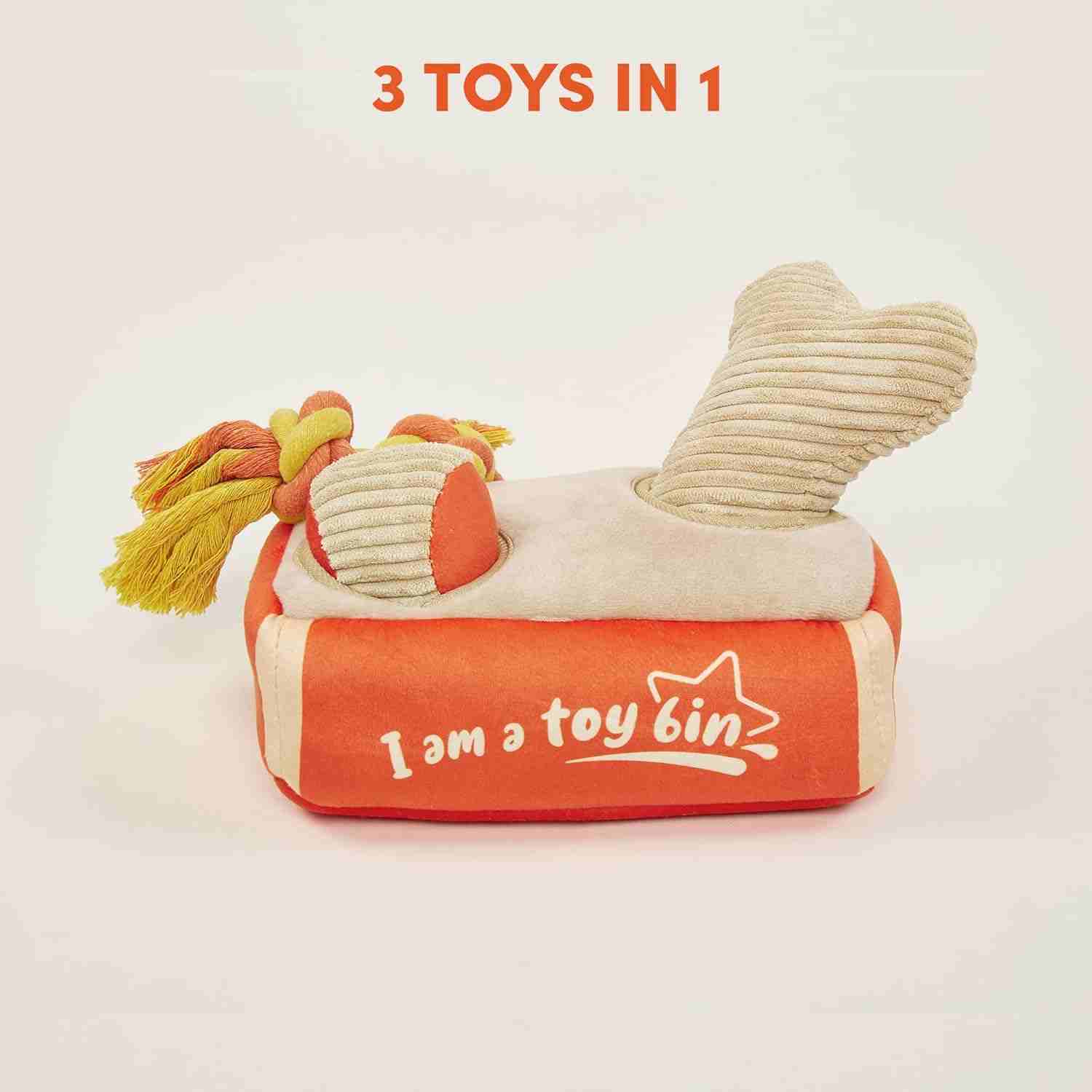 Barkbutler Fofos Hide And Seek Plush Rope Toy for Dogs