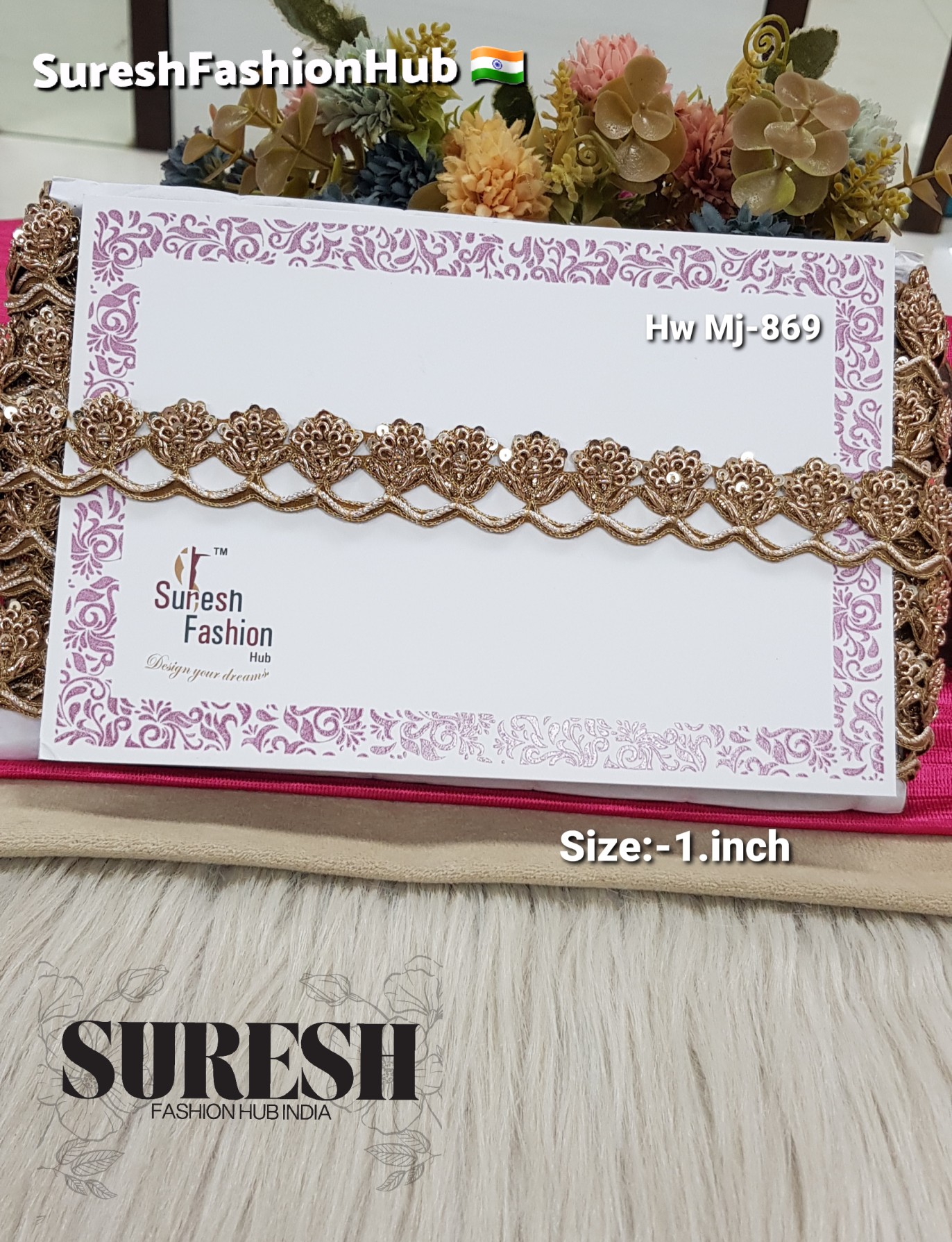Zardorsi Wavy–Scalloped Handmade Cutwork Border – Mj-869