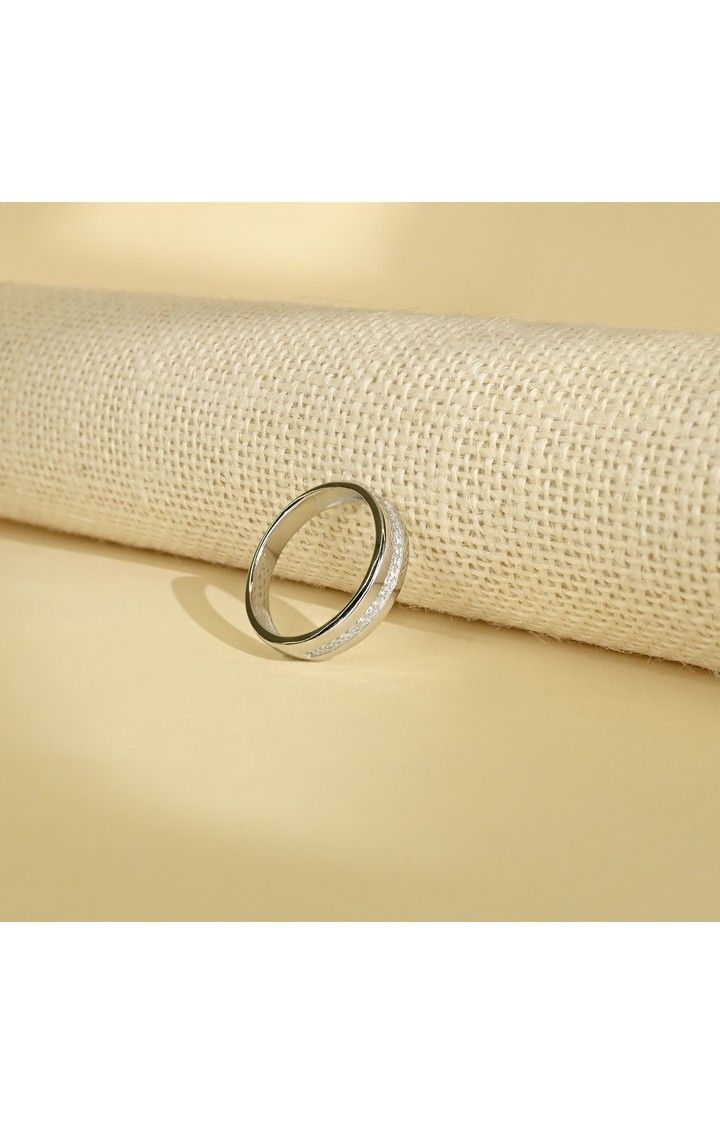 Linear Stone Men's Ring