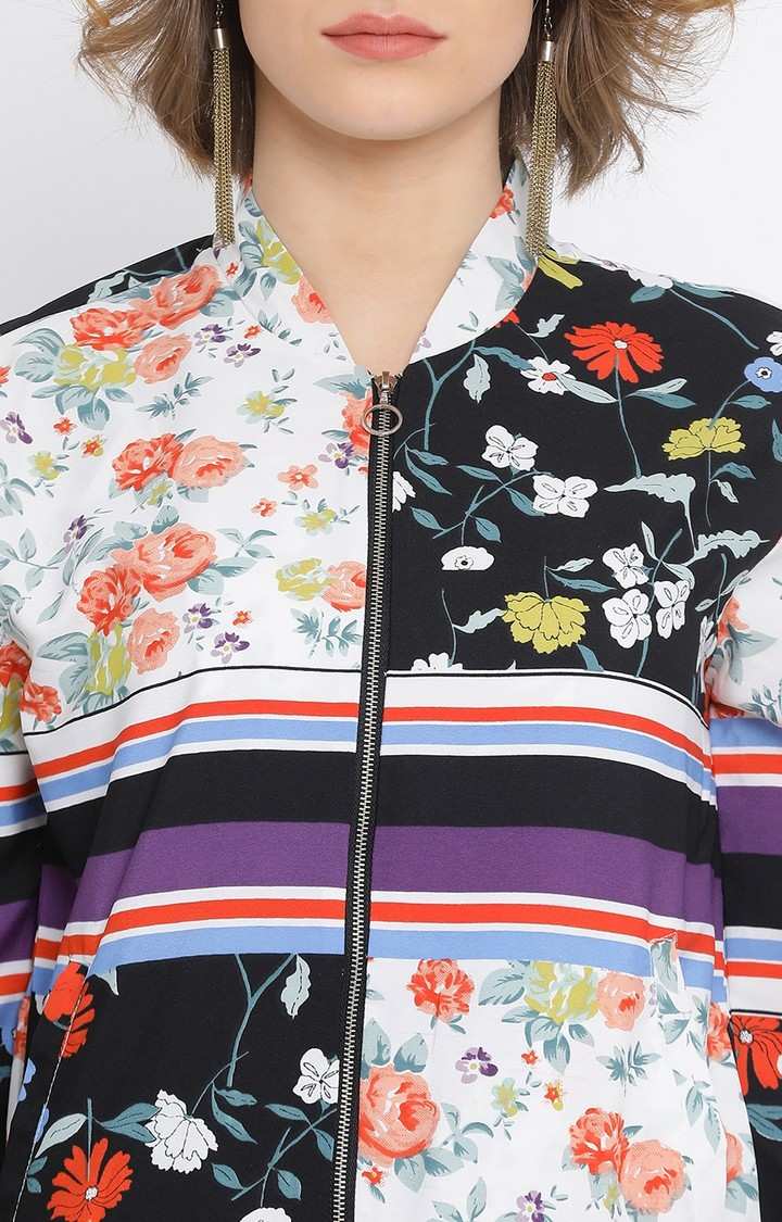 Floral Jimmy Scarf Print Bomber