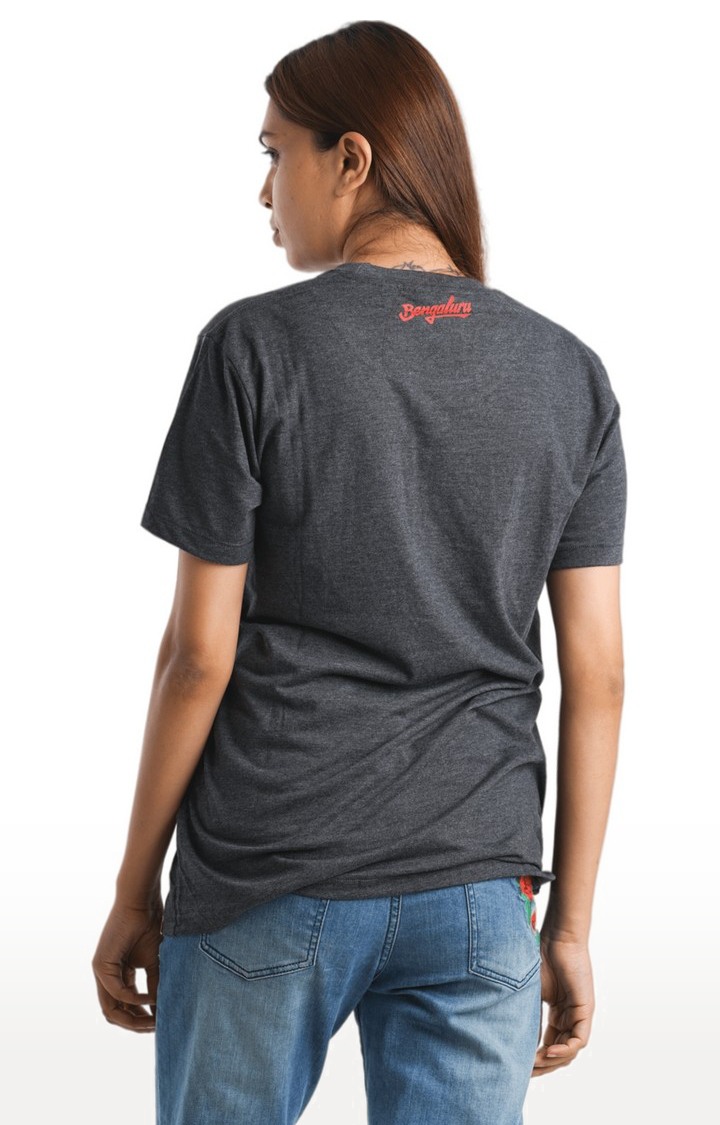 Unisex Bengaluru Dotted Tri-Blend T-Shirt in Charcoal