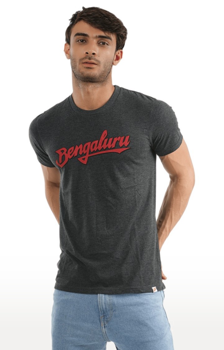 Unisex Bengaluru Logo Tri-Blend T-Shirt in Charcoal