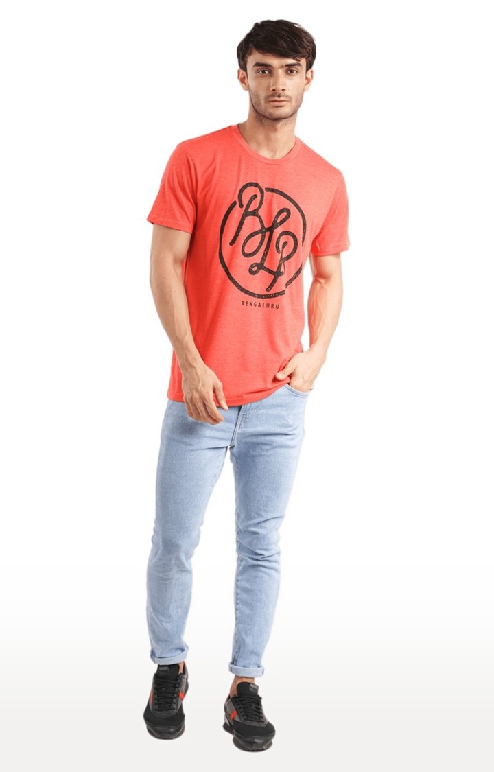 Unisex Bengaluru Round Tri-Blend T-Shirt in Red