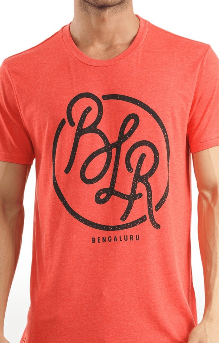 Unisex Bengaluru Round Tri-Blend T-Shirt in Red