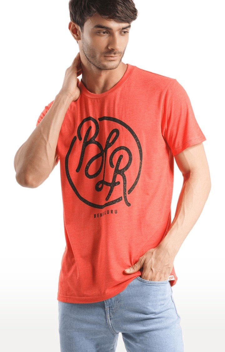 Unisex Bengaluru Round Tri-Blend T-Shirt in Red