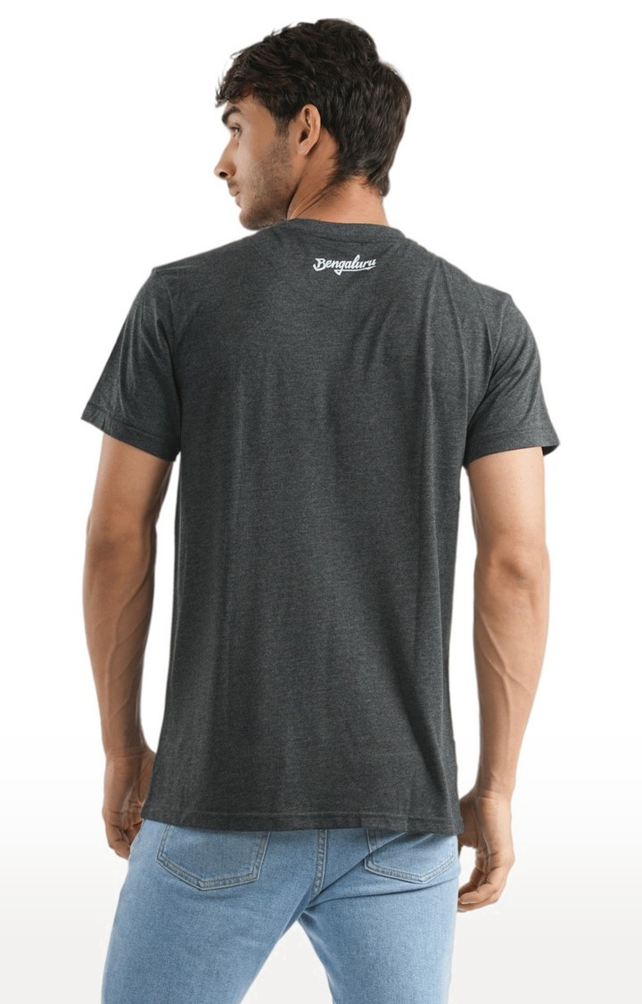 Unisex Bengaluru Thick Script Tri-Blend T-Shirt in Charcoal