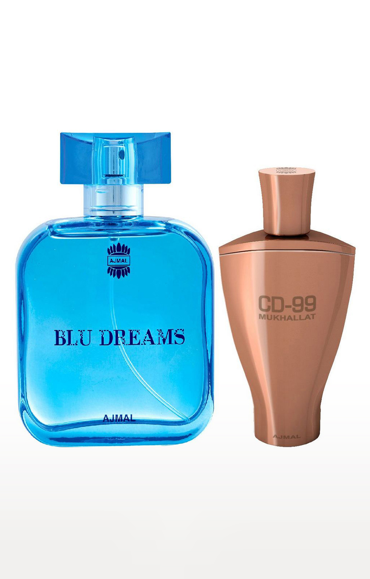 Ajmal Blu Dreams EDP Citurs Fruity Perfume 100ml for Men and CD 99 Mukhallat Concentrated Perfume Oil Oriental Alcohol-free Attar 14ml for Unisex