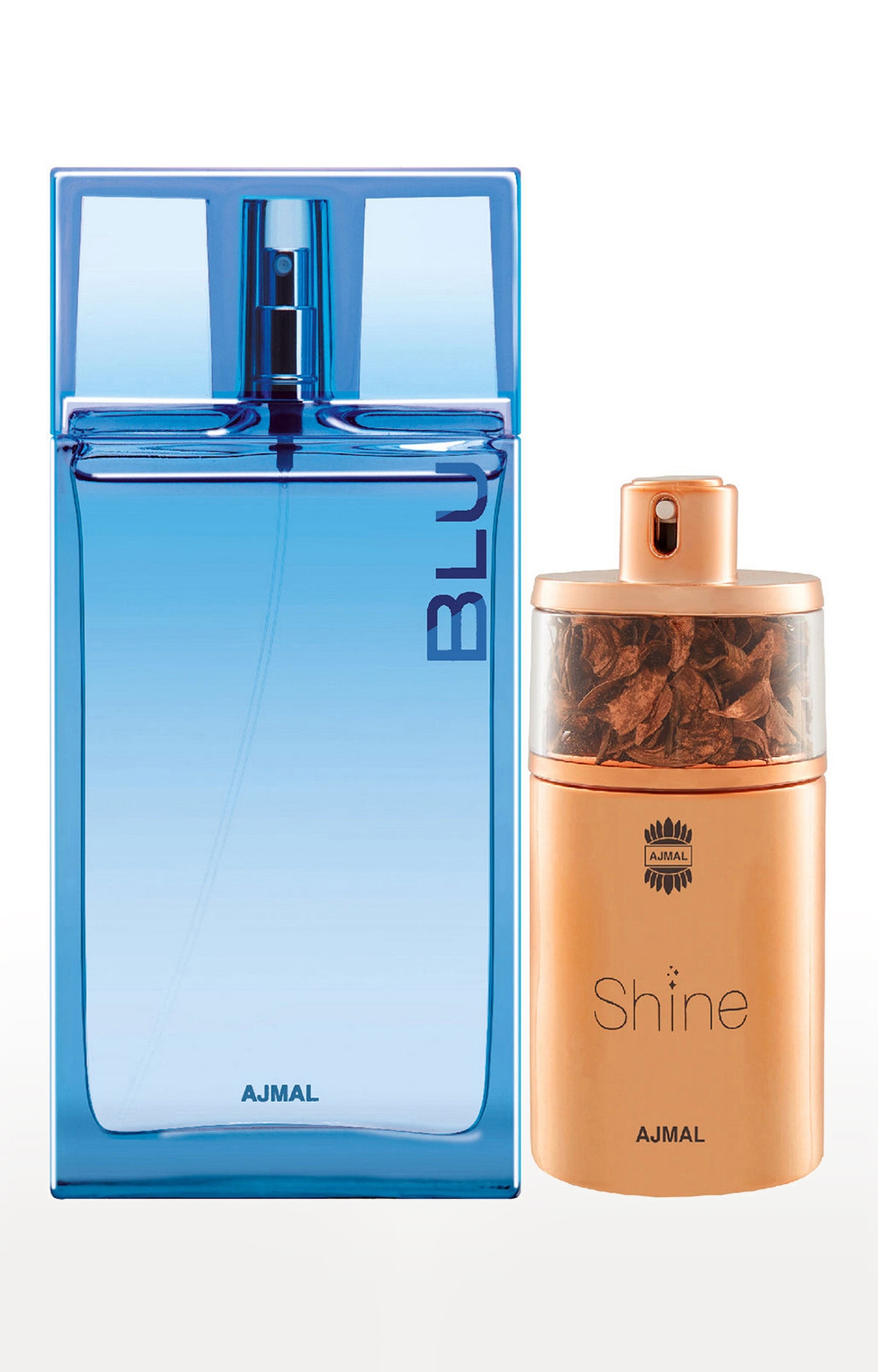 Ajmal | Ajmal Blu EDP Aquatic Perfume 90ml for Men and Shine EDP Perfume 75ml for Women 0
