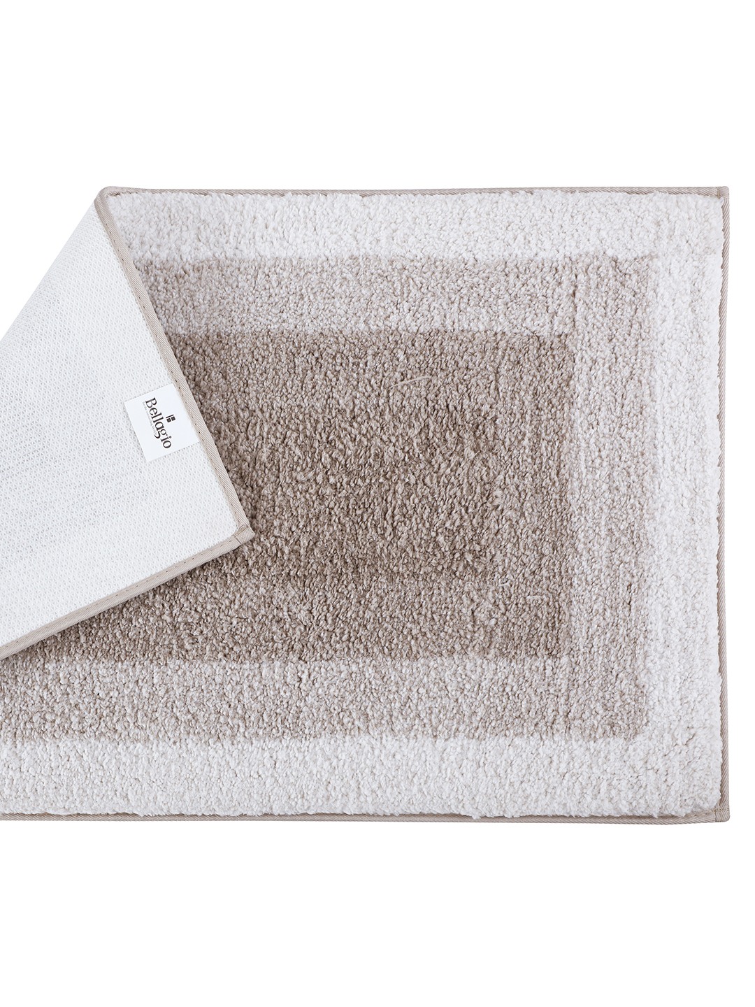Bliss (40x60cm) Beige Anti-Slip Bath Mat with TPR Backing