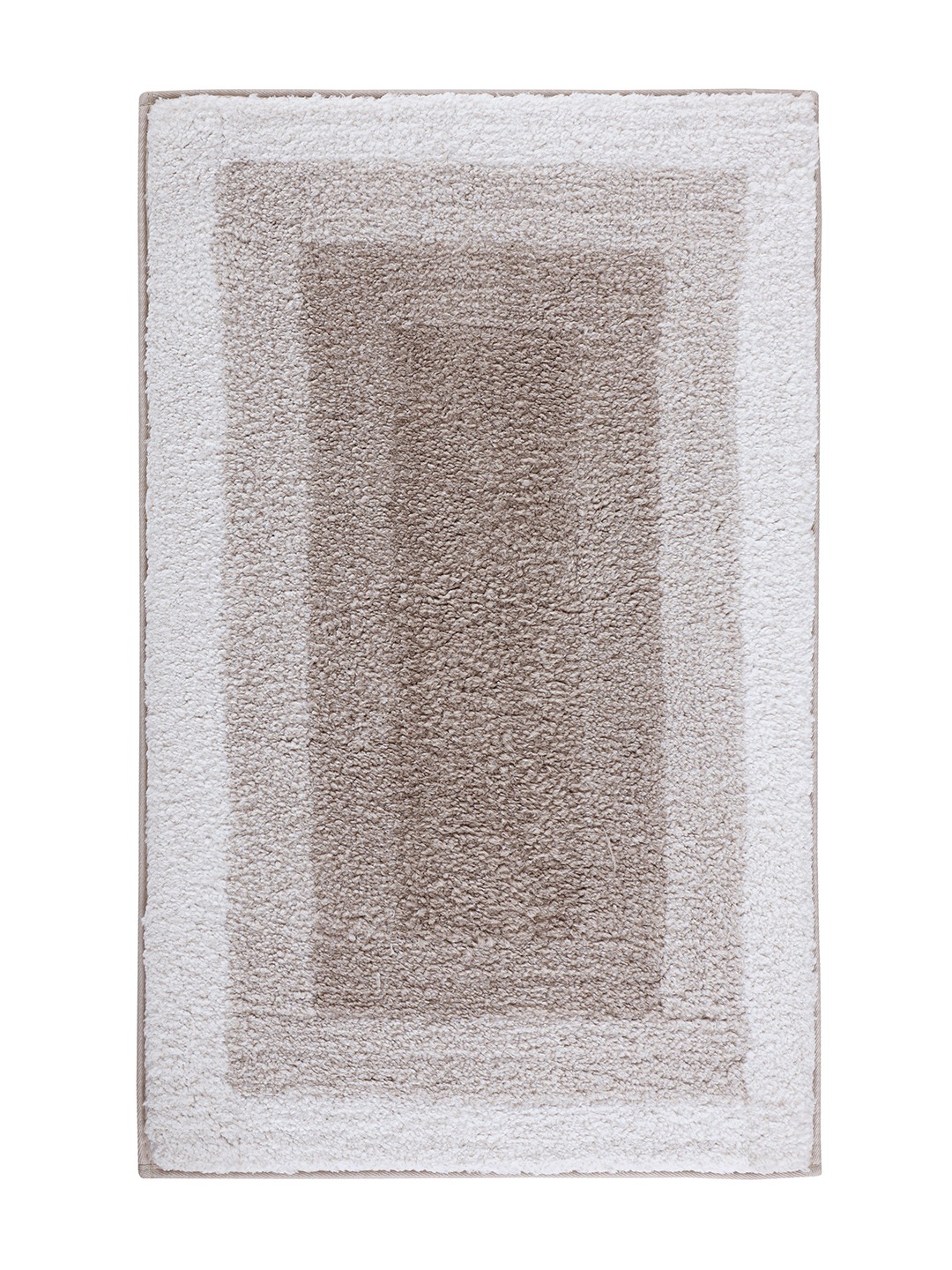 Bliss (40x60cm) Beige Anti-Slip Bath Mat with TPR Backing