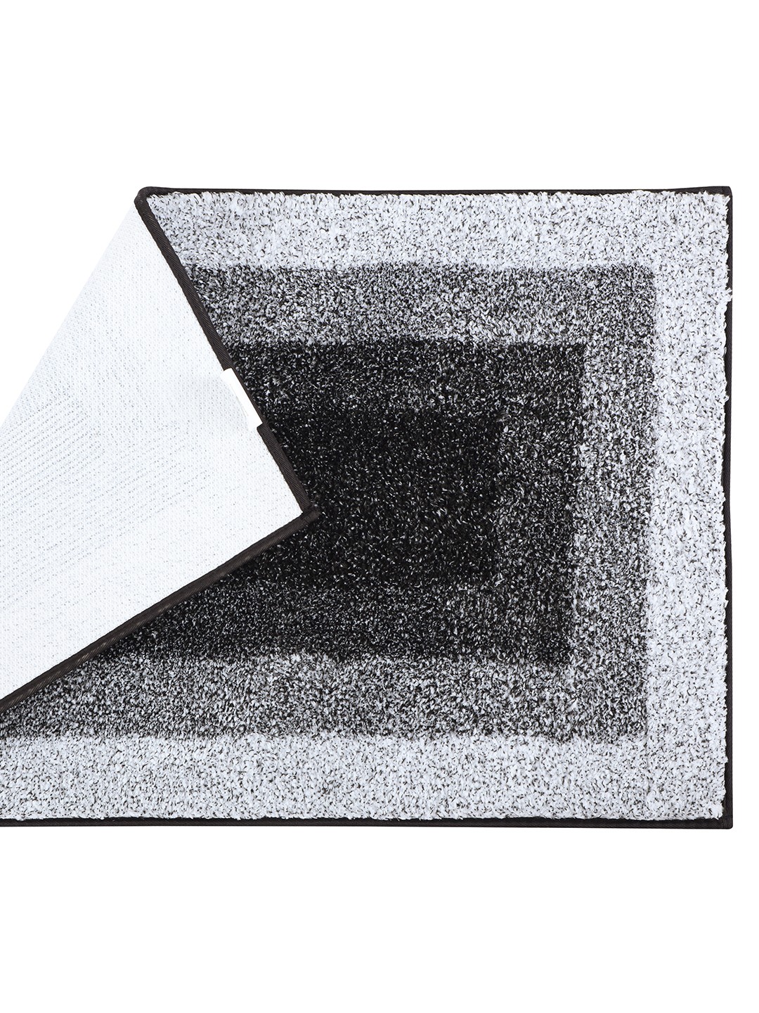 Bliss (50x80cm) Black Anti-Slip Bath Mat with TPR Backing