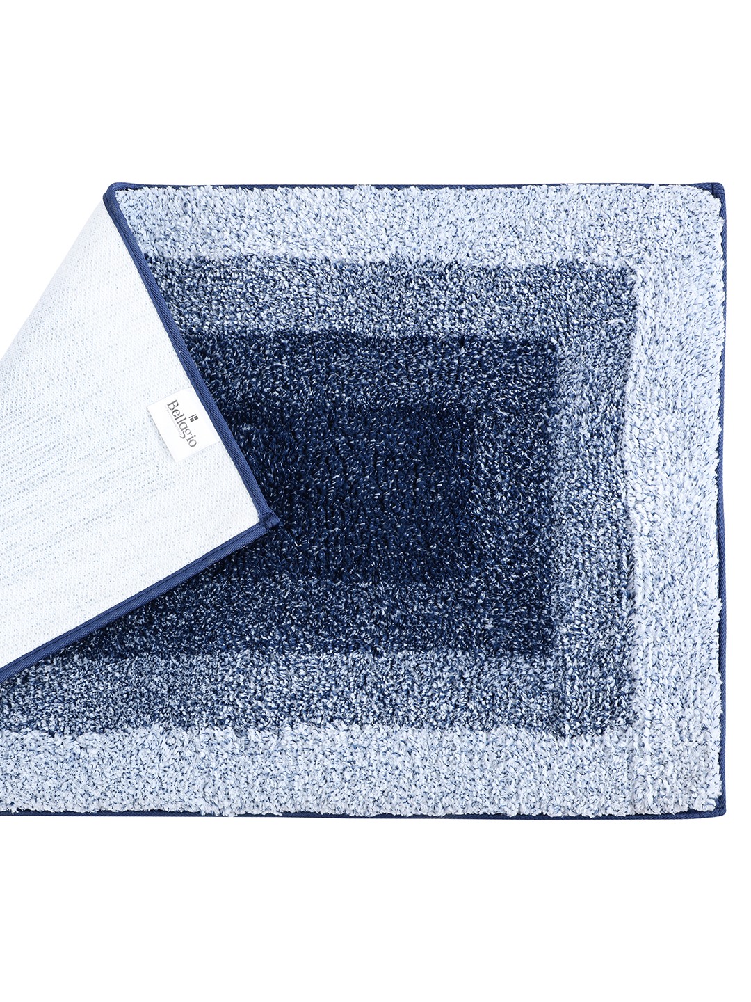 Bliss (40x60cm) Blue Anti-Slip Bath Mat with TPR Backing