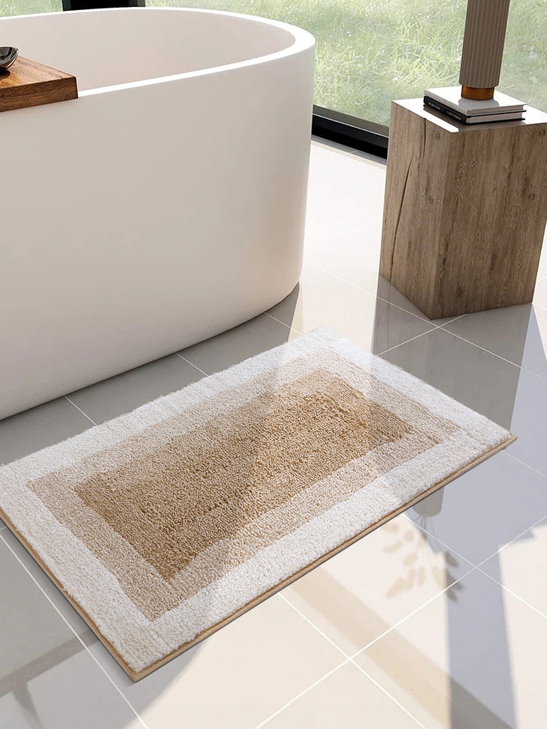 Bliss (40x60cm) Gold Anti-Slip Bath Mat with TPR Backing