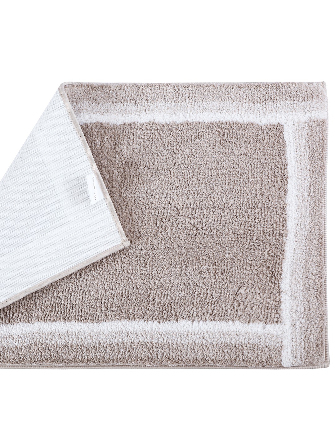 CloudStep (40x60cm) Beige Anti-Slip Bath Mat with TPR Backing