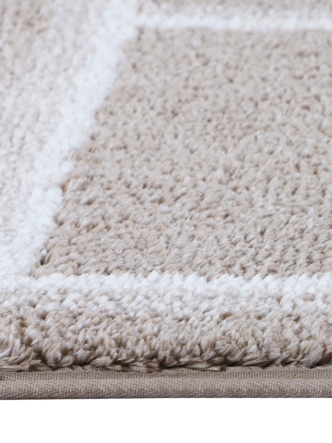 CloudStep (40x60cm) Beige Anti-Slip Bath Mat with TPR Backing