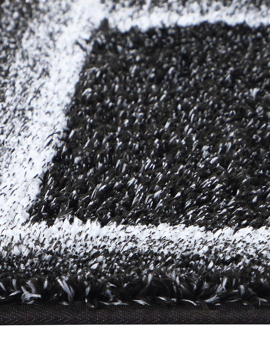 CloudStep (40x60cm) Black Anti-Slip Bath Mat with TPR Backing
