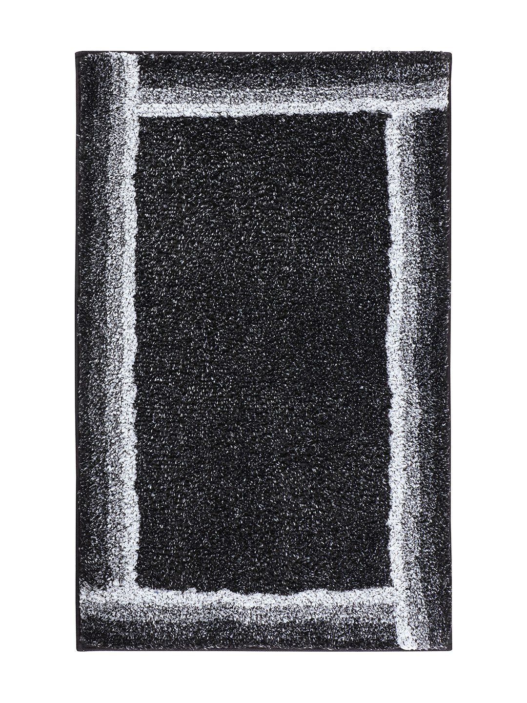 CloudStep (40x60cm) Black Anti-Slip Bath Mat with TPR Backing