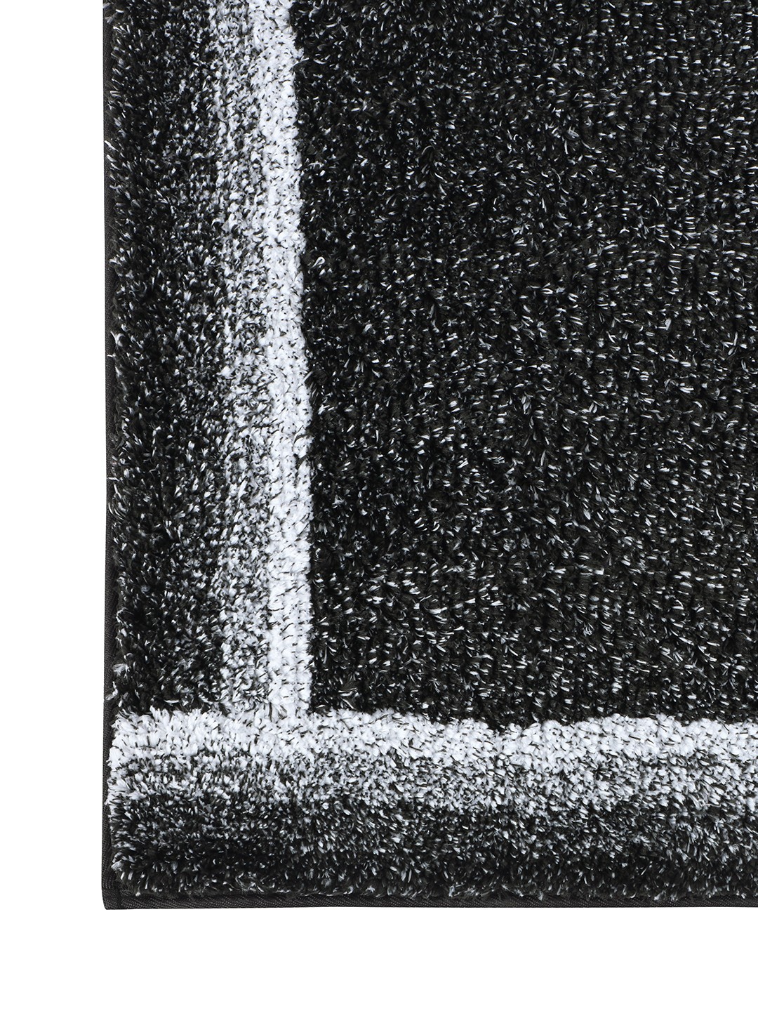 CloudStep (40x60cm) Black Anti-Slip Bath Mat with TPR Backing